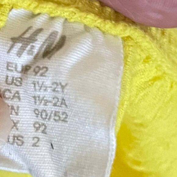 3/$15 H&M Yellow Summer Spring Girls Dress - Picture 4 of 6